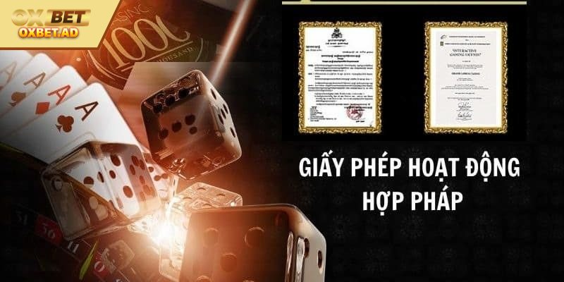 Tìm hiểu chung về giấy phép hoạt động OXBET